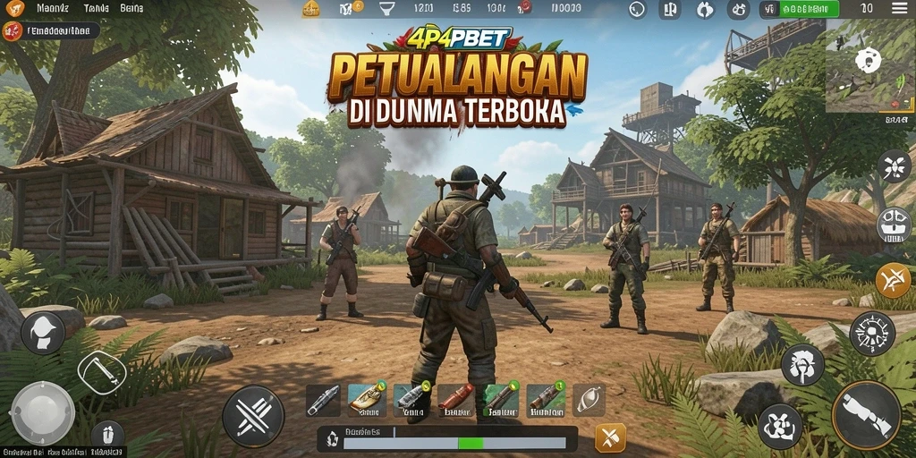 Gameplay 4P4PBET menampilkan dunia terbuka yang mempesona.
