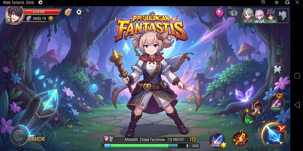 Tampilan gameplay penuh warna dari 888IDR.