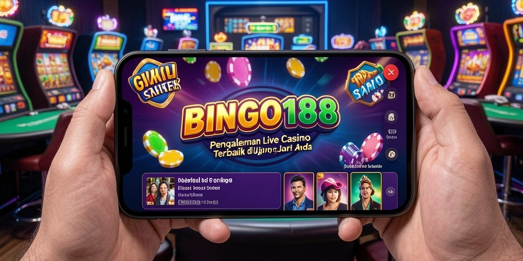 Tampilan menarik dari gameplay langsung BINGO188 dengan dealer sungguhan.