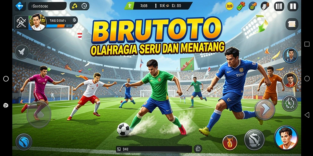 Screenshot gameplay BIRUTOTO yang menegangkan dan penuh aksi.