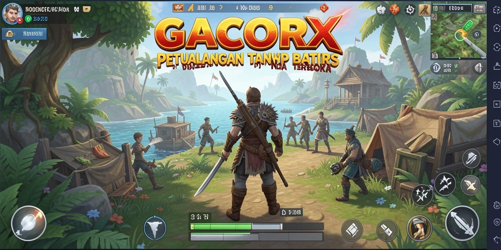 GACORX menampilkan dunia terbuka yang menakjubkan dan kaya petualangan.