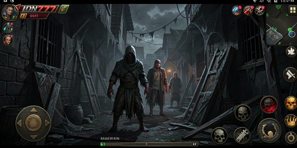 Screenshot gameplay Horror IDN777 yang penuh ketegangan.