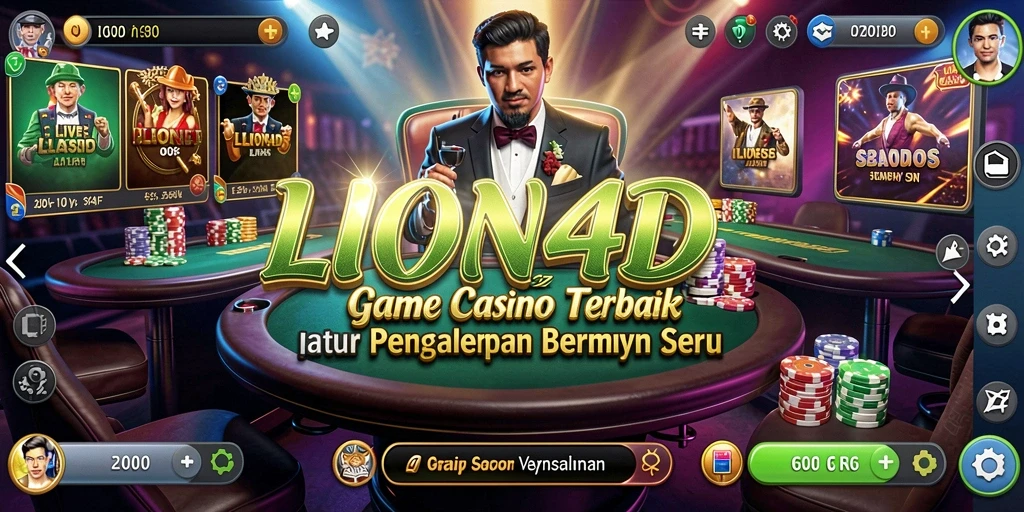 Tampilan menarik gameplay LION4D dengan dealer langsung.
