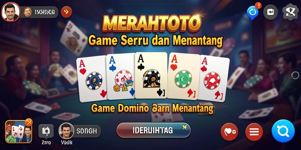 Tampilan gameplay menarik dalam merasakan keseruan bermain Domino.