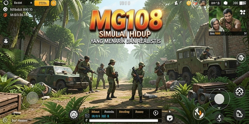Tampilan gameplay MG108 yang menakjubkan dan immersive dalam simulasi.