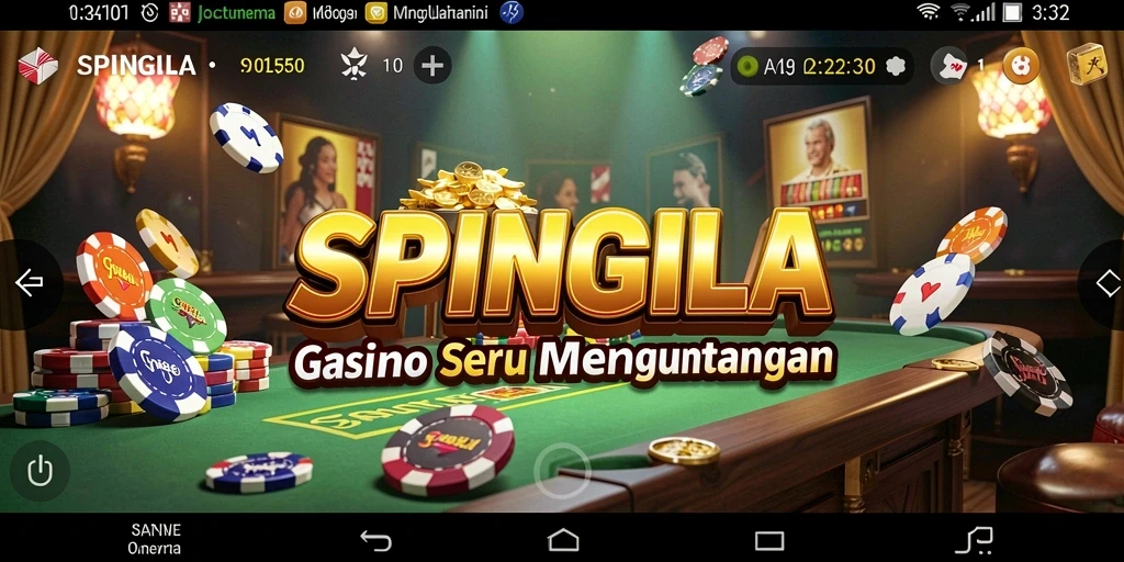 Tampilan gameplay SPINGILA yang seru dan menantang.