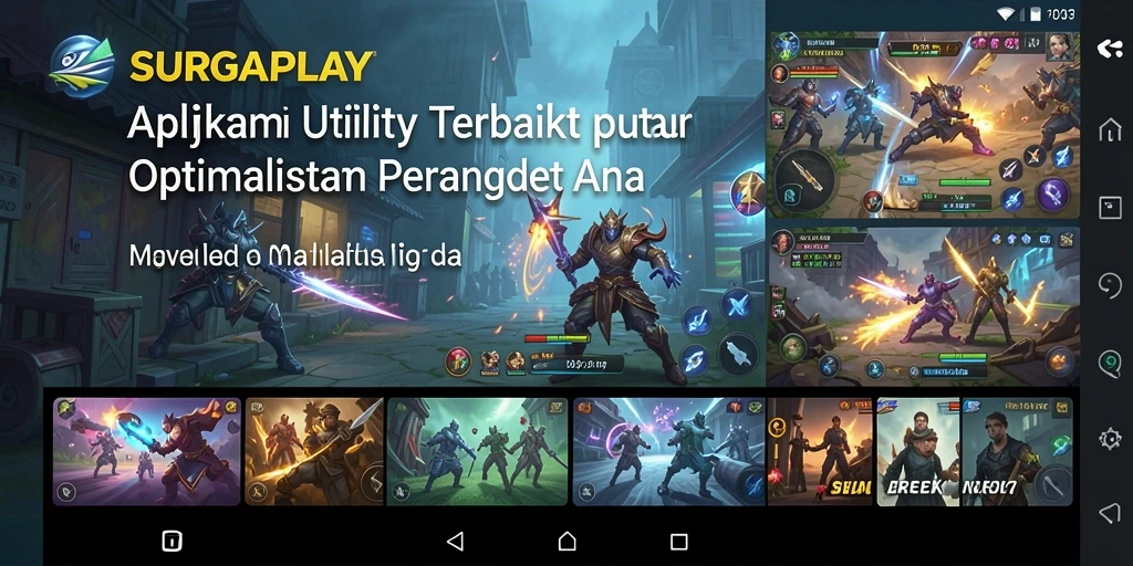 Tampilan antarmuka SURGAPLAY saat mengoptimalkan perangkat.