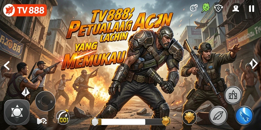 Tampilan gameplay <strong>TV888</strong> yang mendebarkan dan penuh aksi.